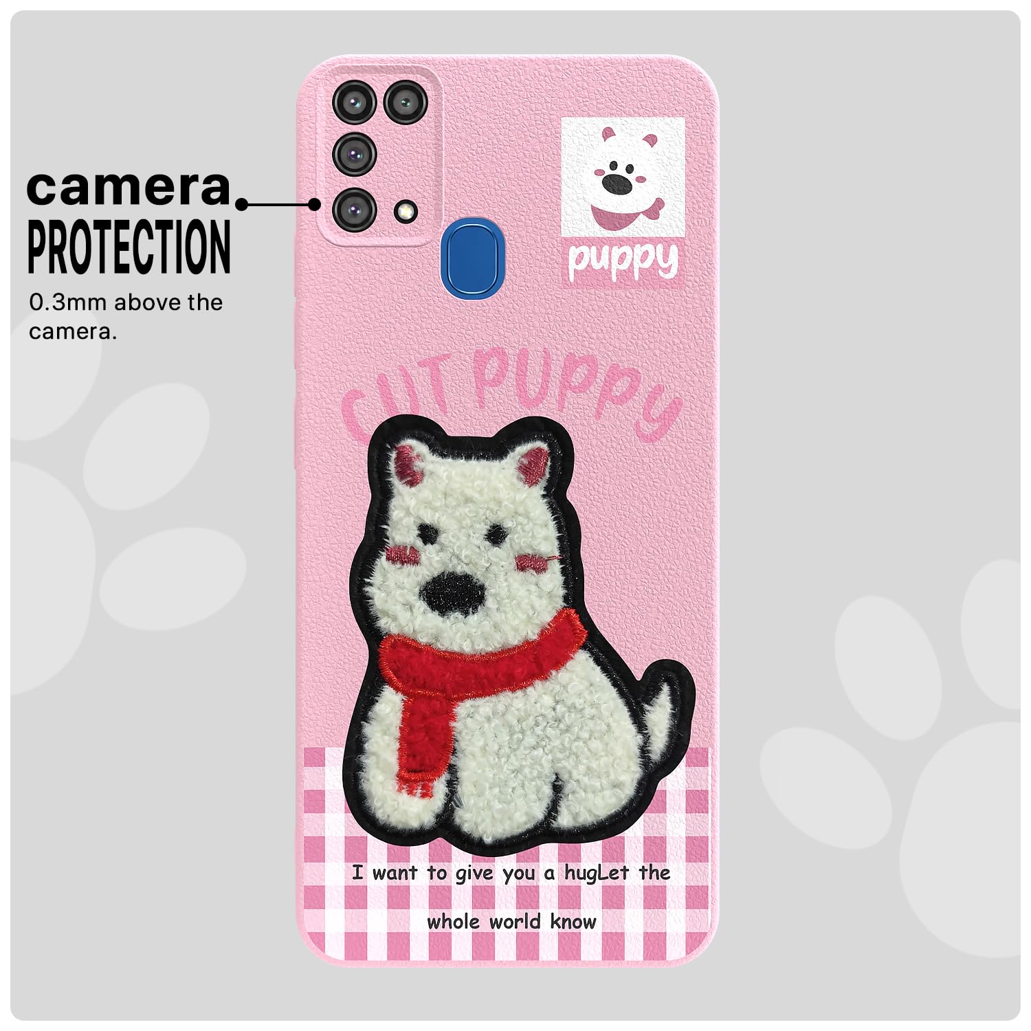 Pink Plush Patch mobile cover for Samsung M31/F41/M31 Prime – Pikkme – photo 6