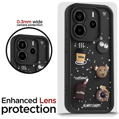 Pikkme black mobile back cover for Redmi Note 14 5G/3D – photo 5