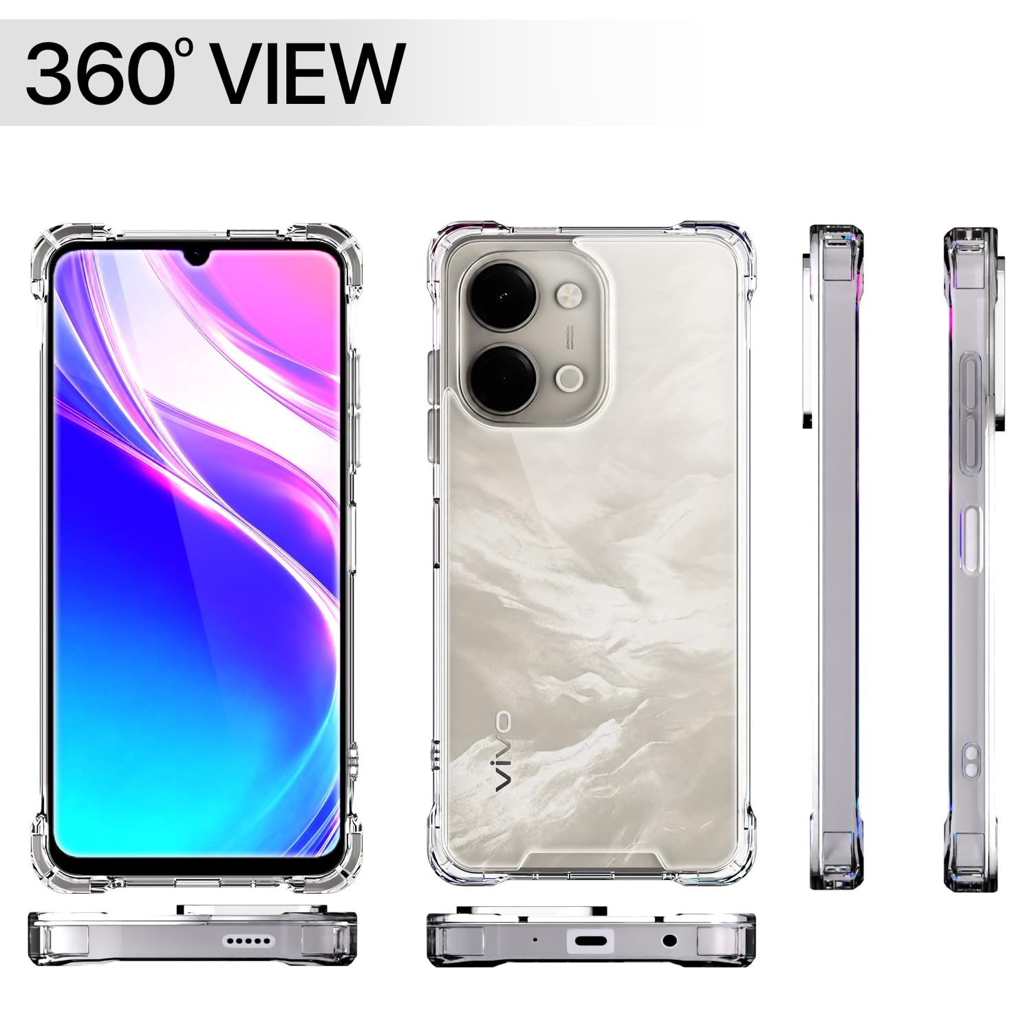 Vivo Y11 5G/Y21 5G/Y05 4G/Y60 5G PC-TPU mobile back cover in transparent by Pikkme – photo 7