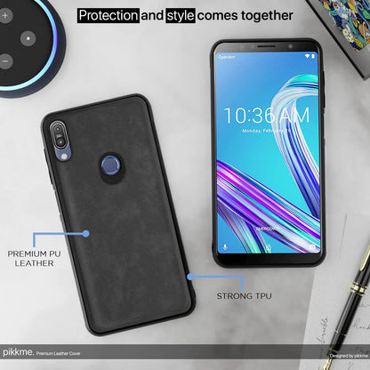 Grey Leather mobile cover for Asus – Pikkme – photo 5