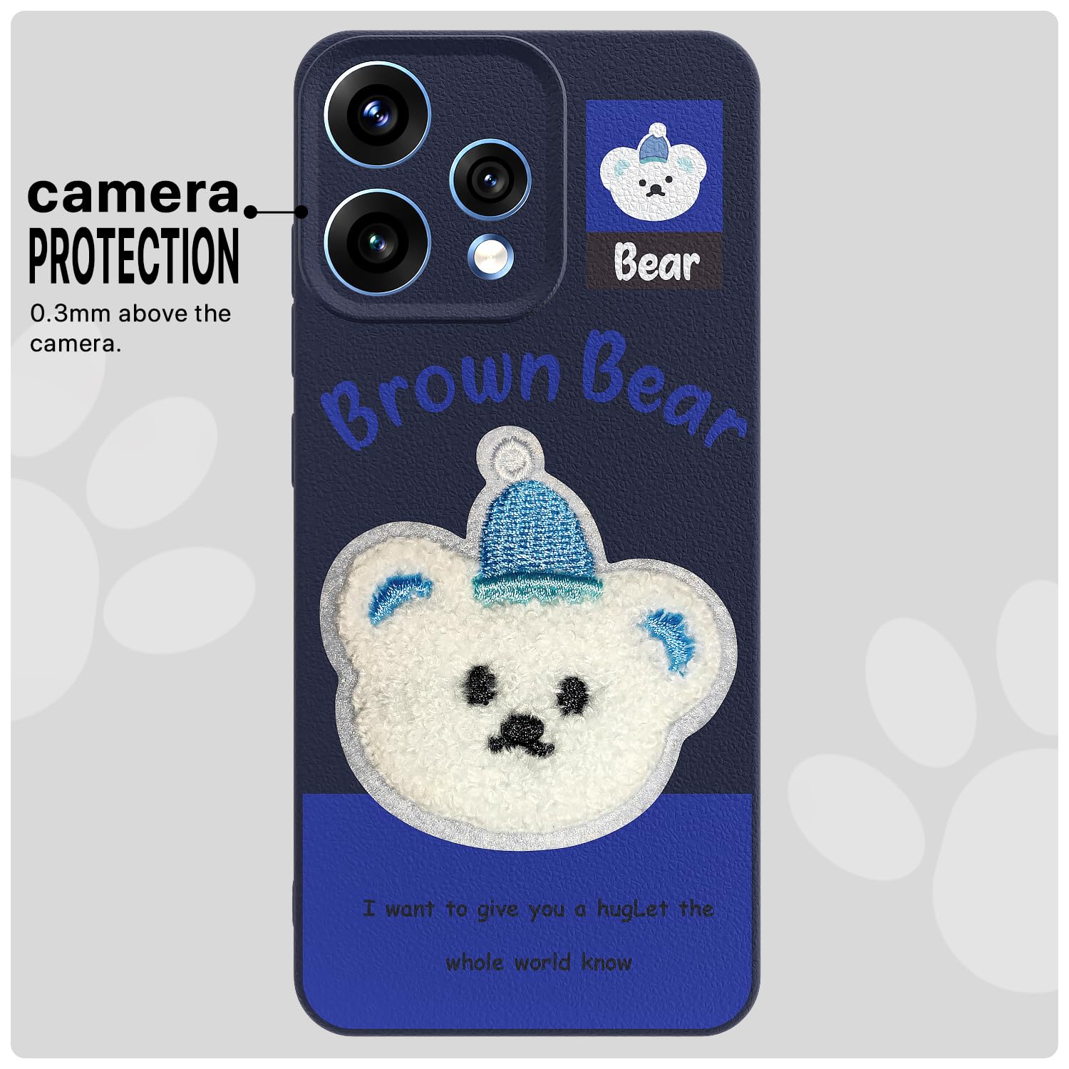 Blue Plush Patch mobile back cover for Oppo Reno 15 5G – Pikkme – photo 6