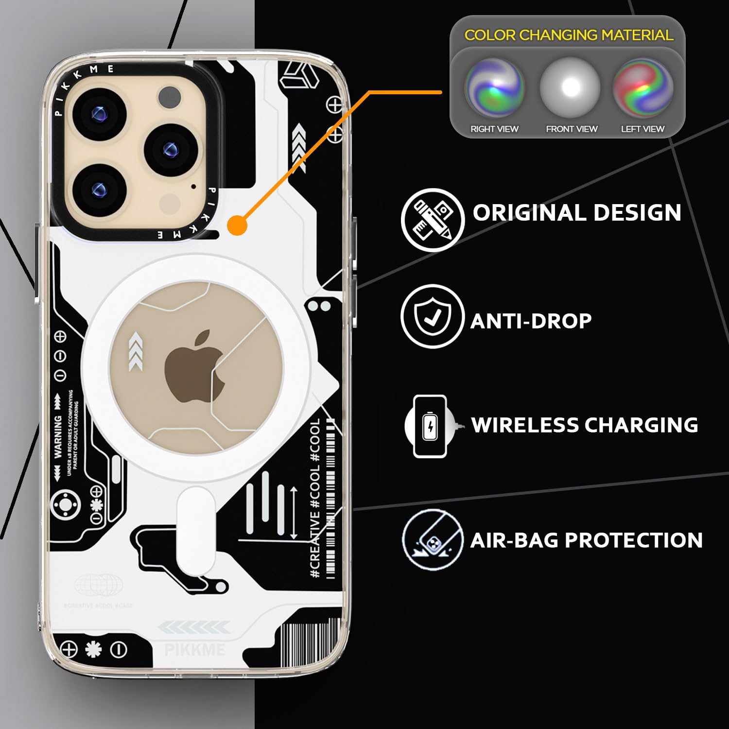 Pikkme iPhone 13 Pro MagSafe black mobile back cover – photo 6