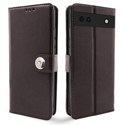 Google Pixel 6a Button flip cover in coffee by Pikkme