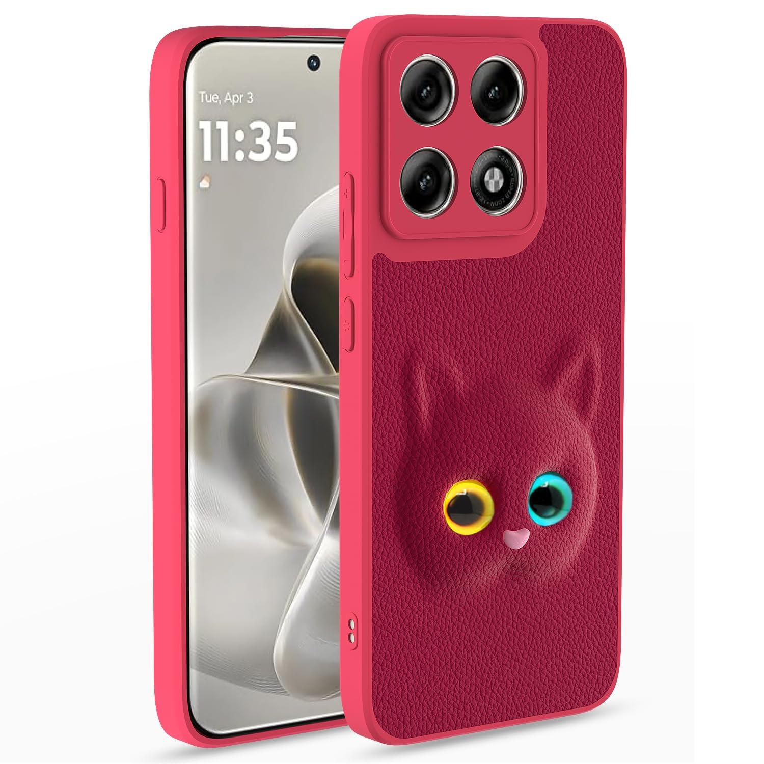 Moto Edge 70 Pro 5G Kitty phone cover in pink by Pikkme