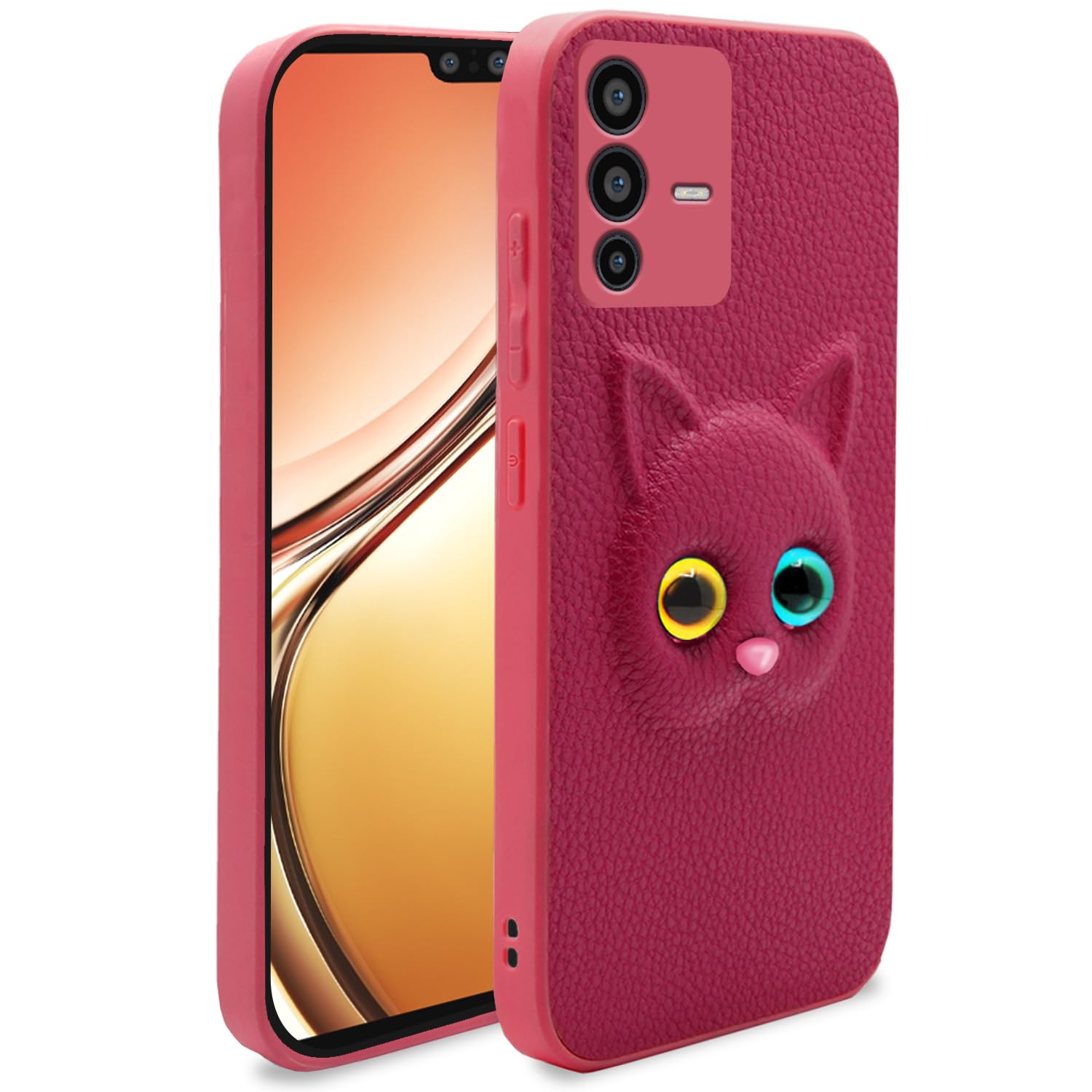 Pink back cover for Vivo V23 5G – Pikkme