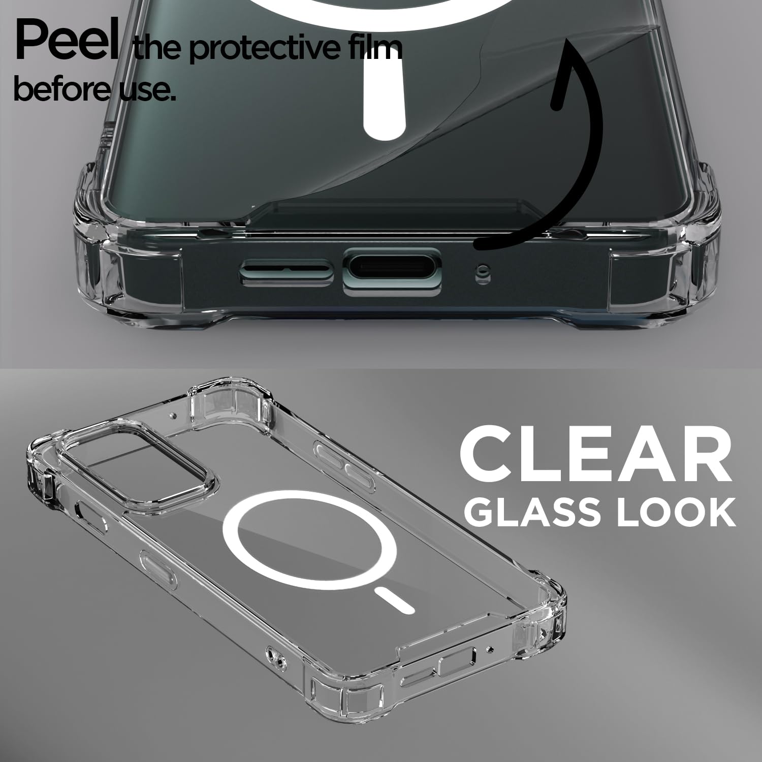 Transparent mag-safe MagSafe back cover for OnePlus 9 Pro – Pikkme – photo 3