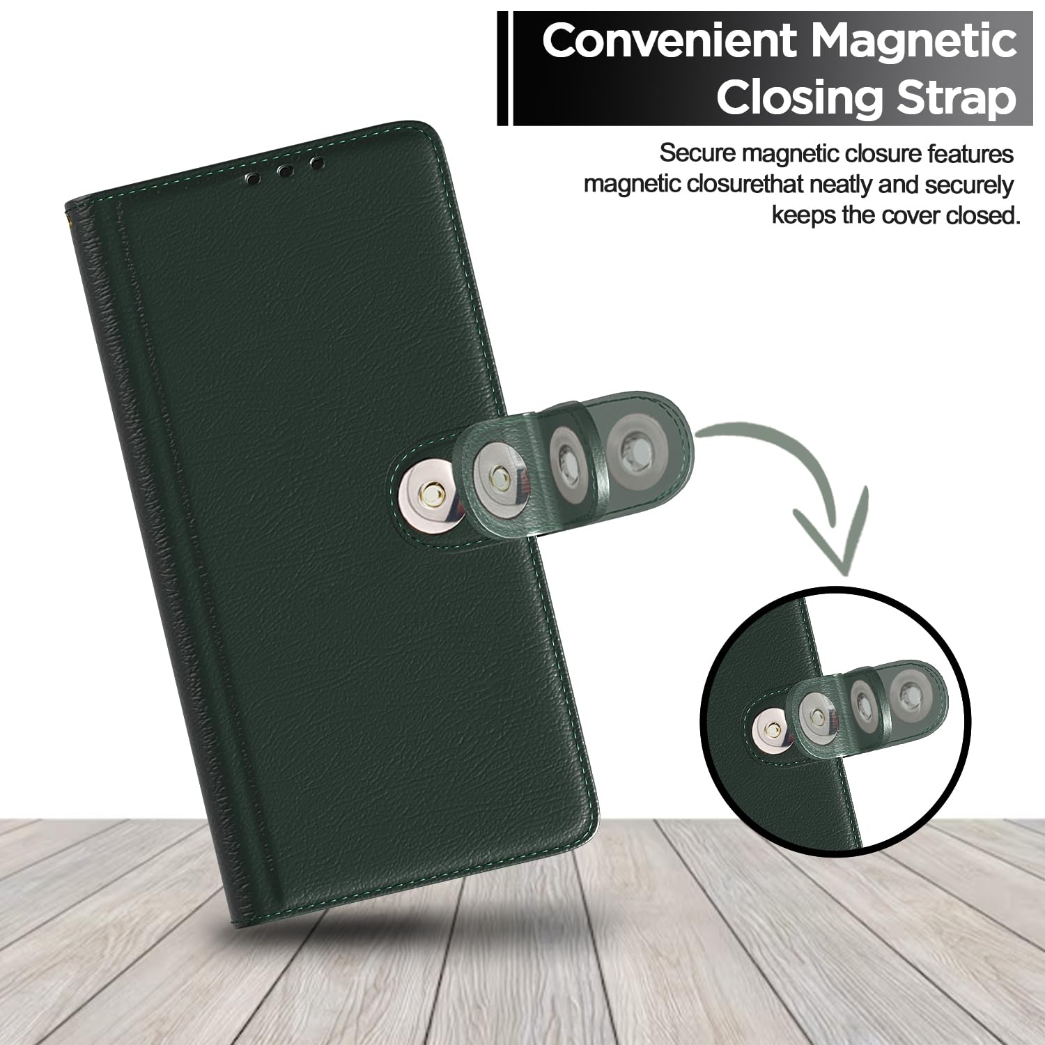 Pikkme green flip case for Moto G35 5G – photo 6