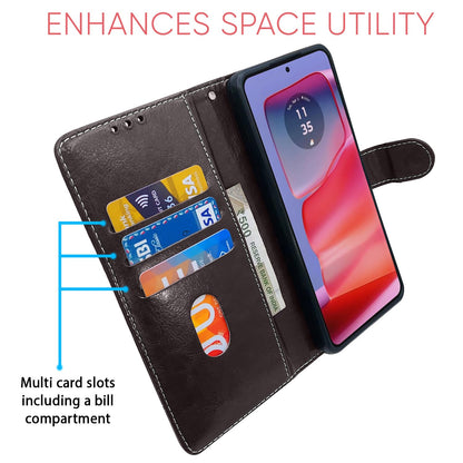 Coffee & brown wallet flip cover for Moto Edge 50 Pro 5G – Pikkme – photo 4