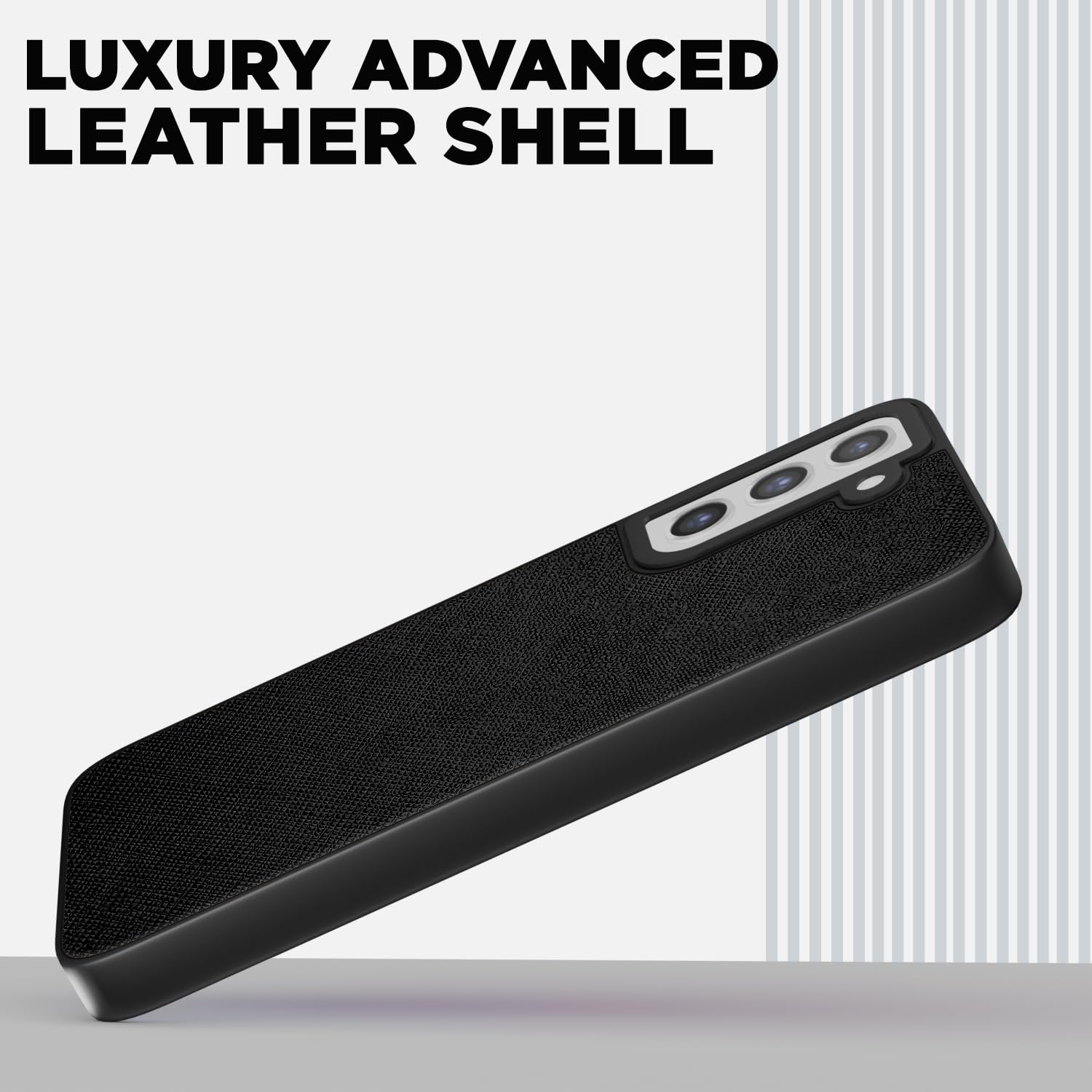 Samsung S21 FE 5G Leatherback phone cover in black by Pikkme – photo 2