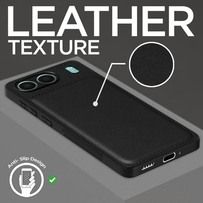 Pikkme OnePlus Nord 4 5G Leatherback Back Case | Black