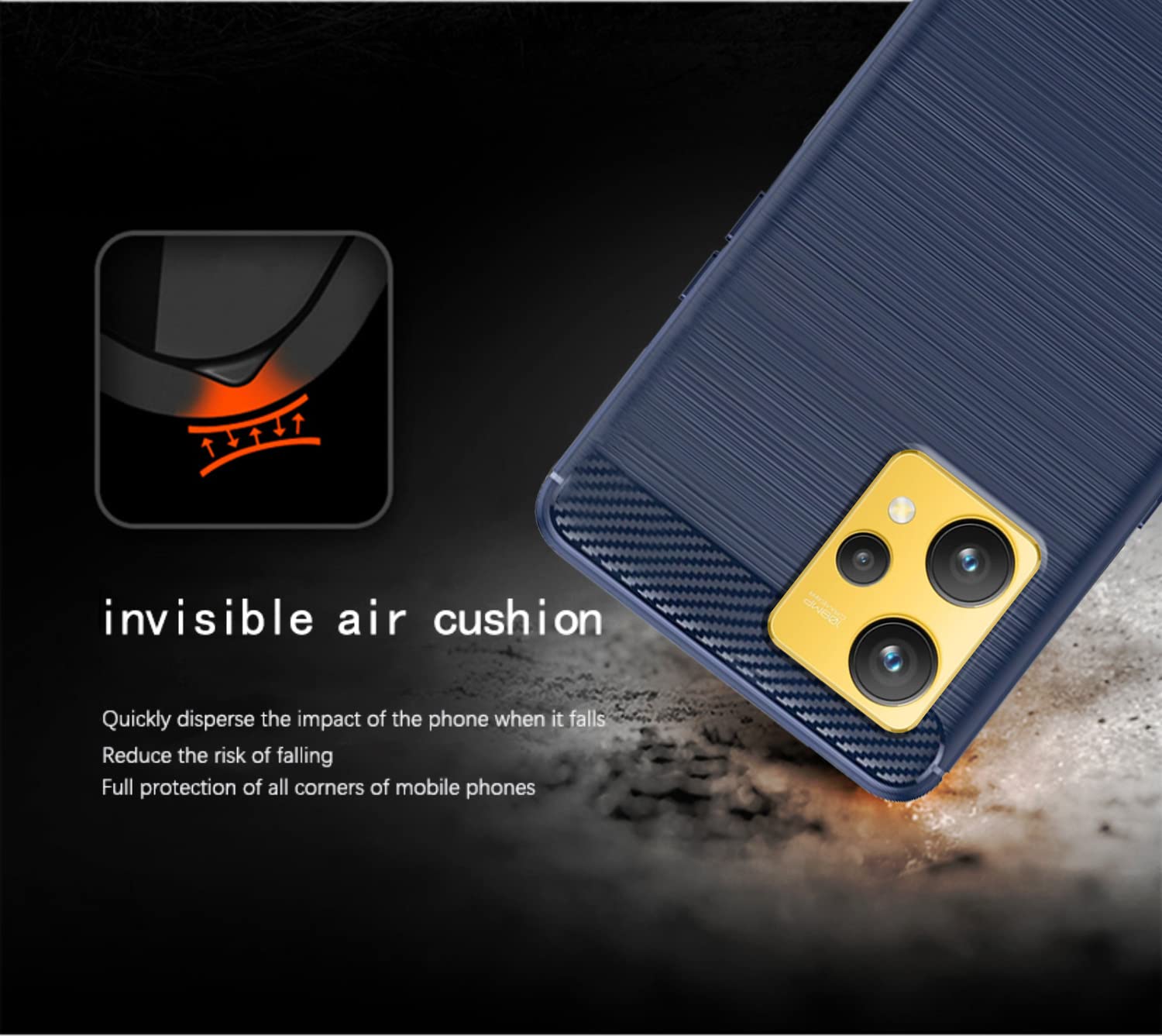 Pikkme Realme 9 4G/9 Pro Plus 5G Hybrid blue mobile back cover – photo 4