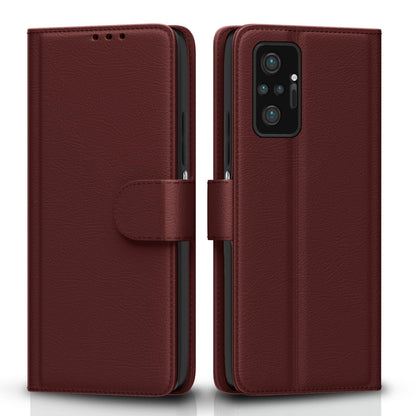 Pikkme Redmi Note 10 Pro Max brown flip cover