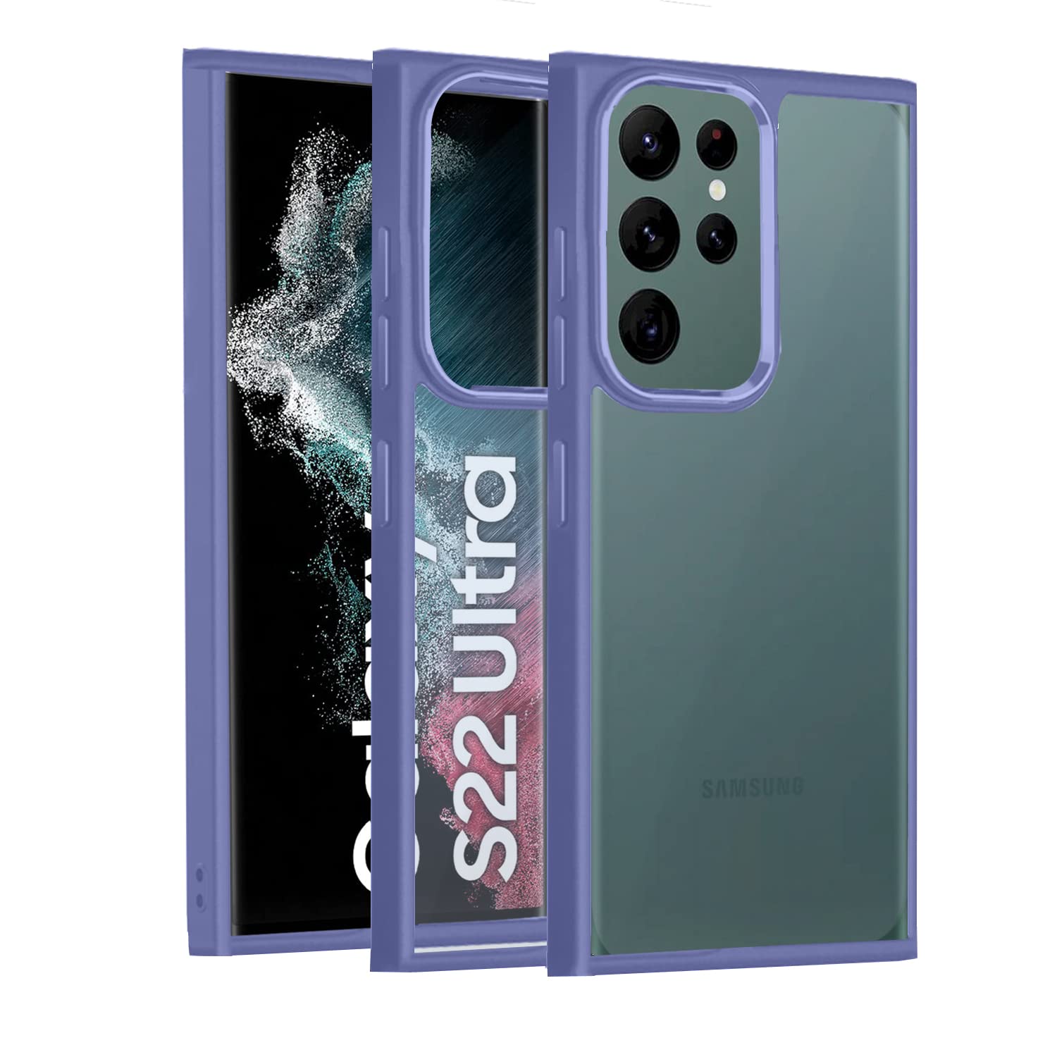 Pikkme purple Chrome back cover for Samsung S22 Ultra