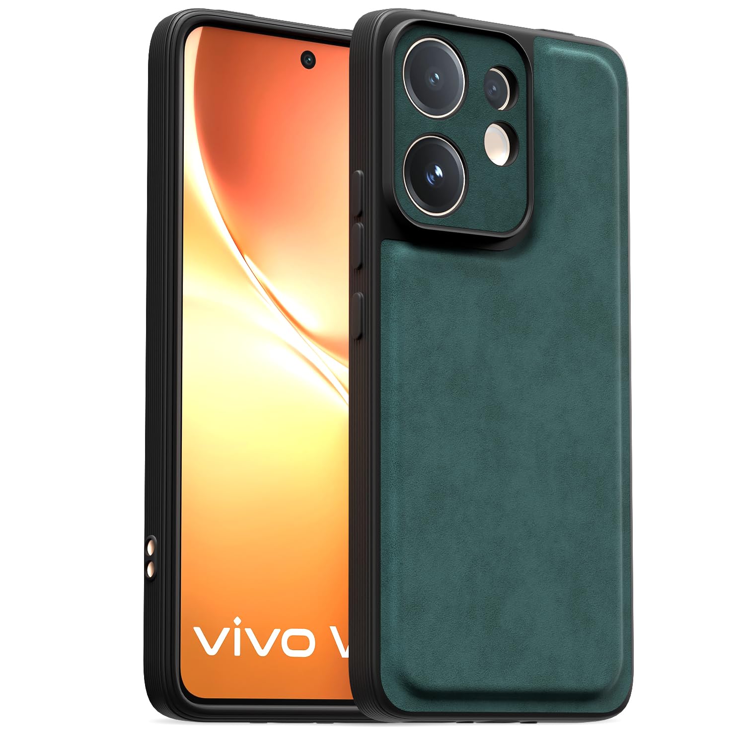 Pikkme Vivo V60/T4 Pro 5G Leather green phone cover