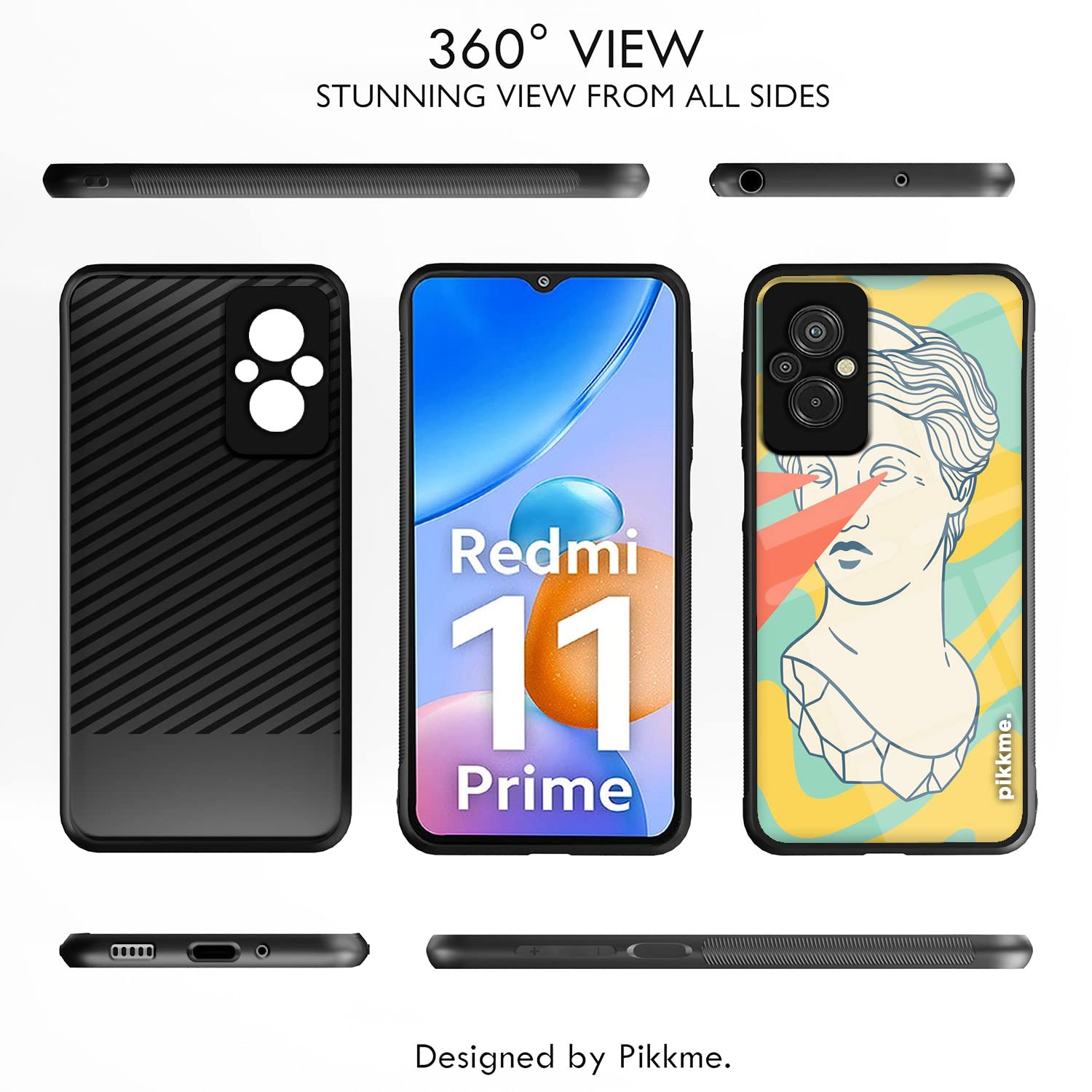 Pikkme Hybrid mobile back cover for Redmi 11 Prime 4G – photo 2