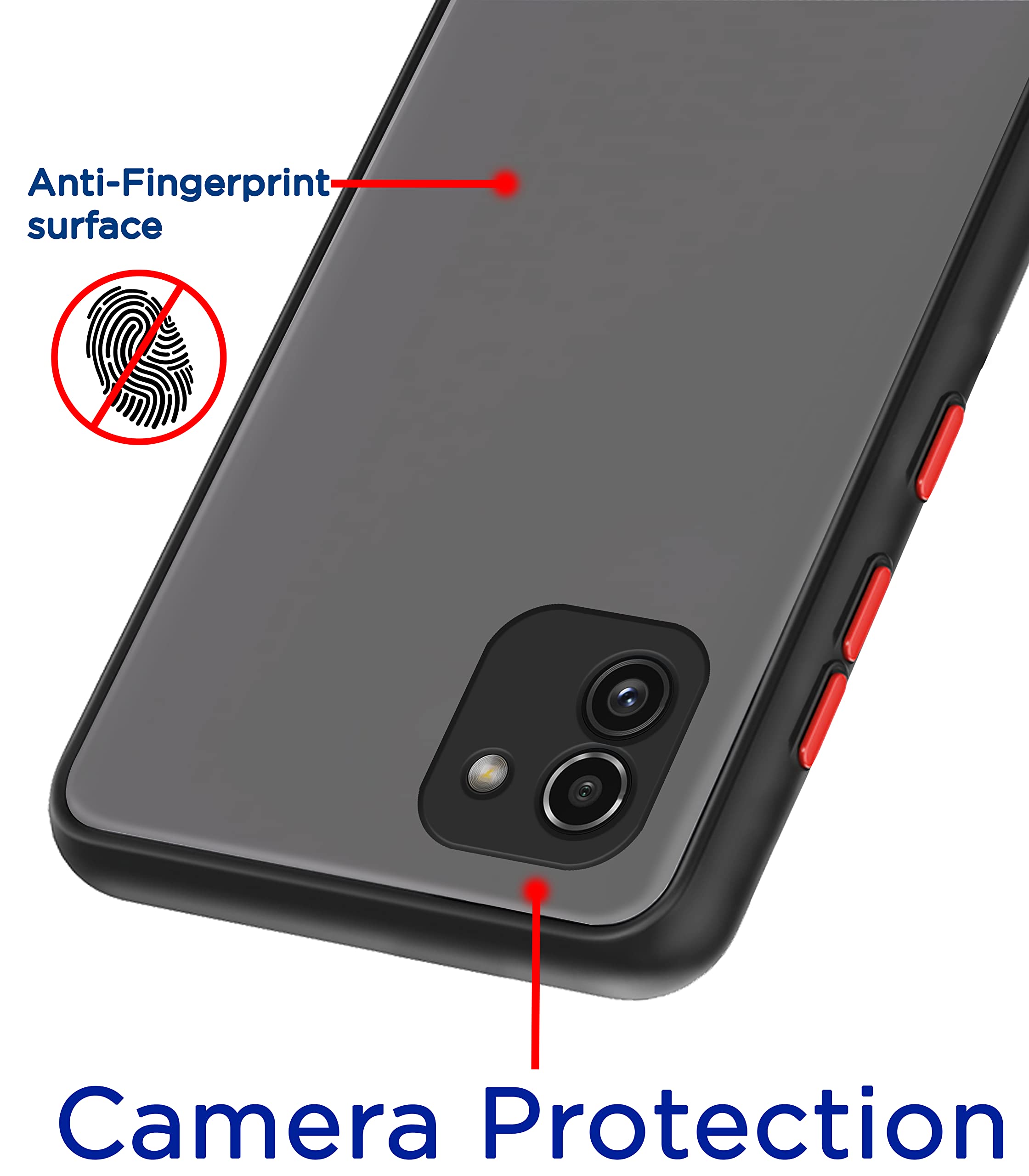 Pikkme Samsung A03 Hybrid black back cover – photo 4
