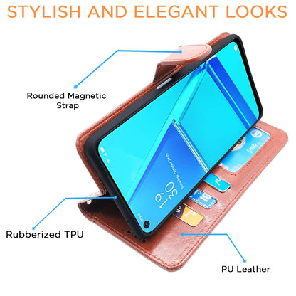Pikkme brown flip case for Oppo A52 – photo 5