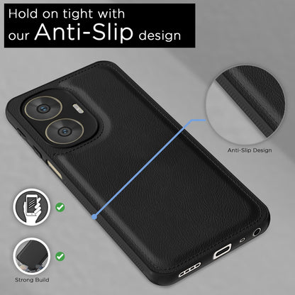 Pikkme Realme C55/Narzo N55 Leather black phone cover – photo 5