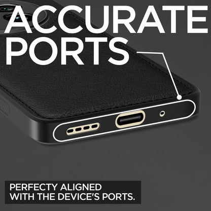 Pikkme Realme 13 Pro / 13 Pro Plus 5G Leatherback Back Case | Black