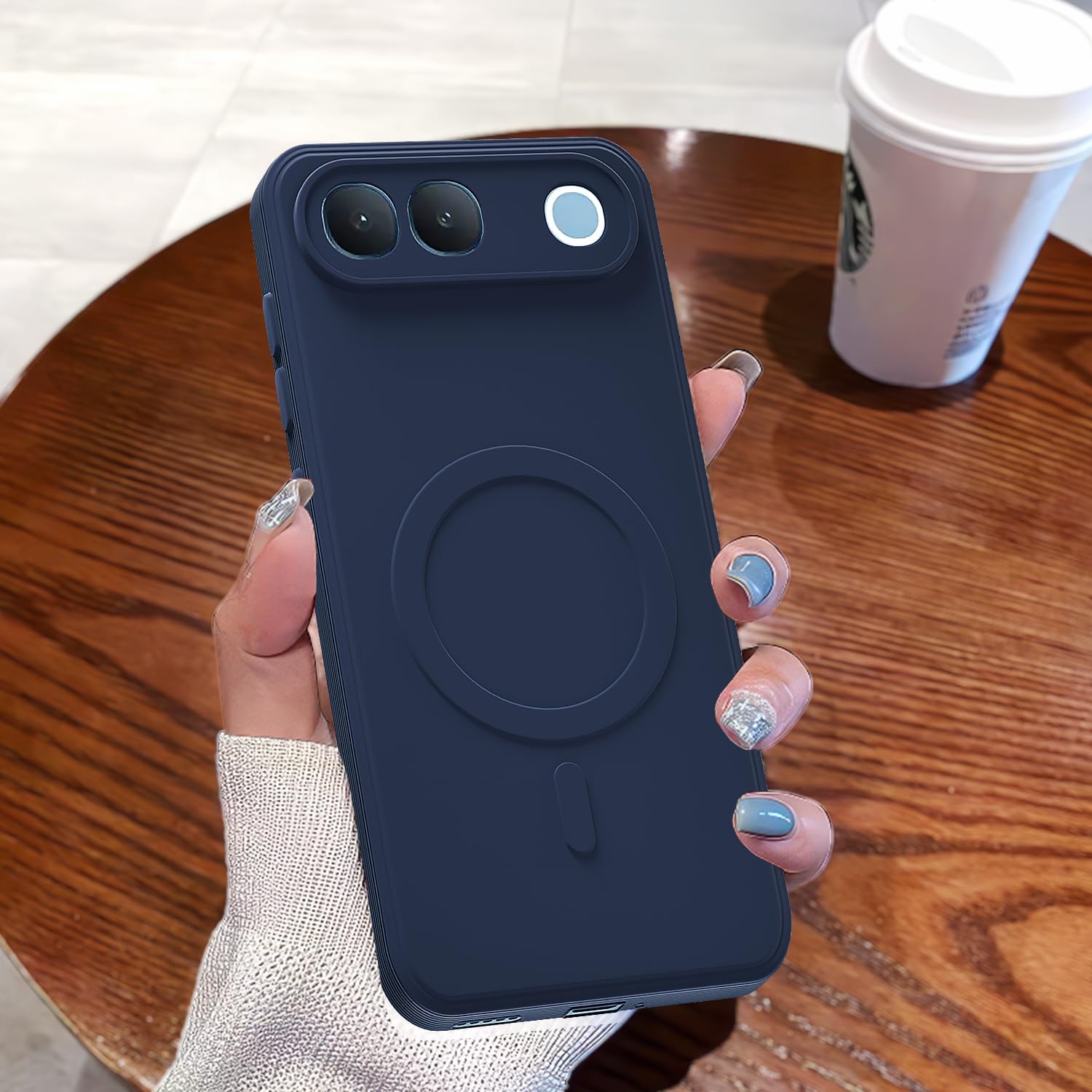 Vivo S2 5G MagSafe back cover in blue by Pikkme – photo 7
