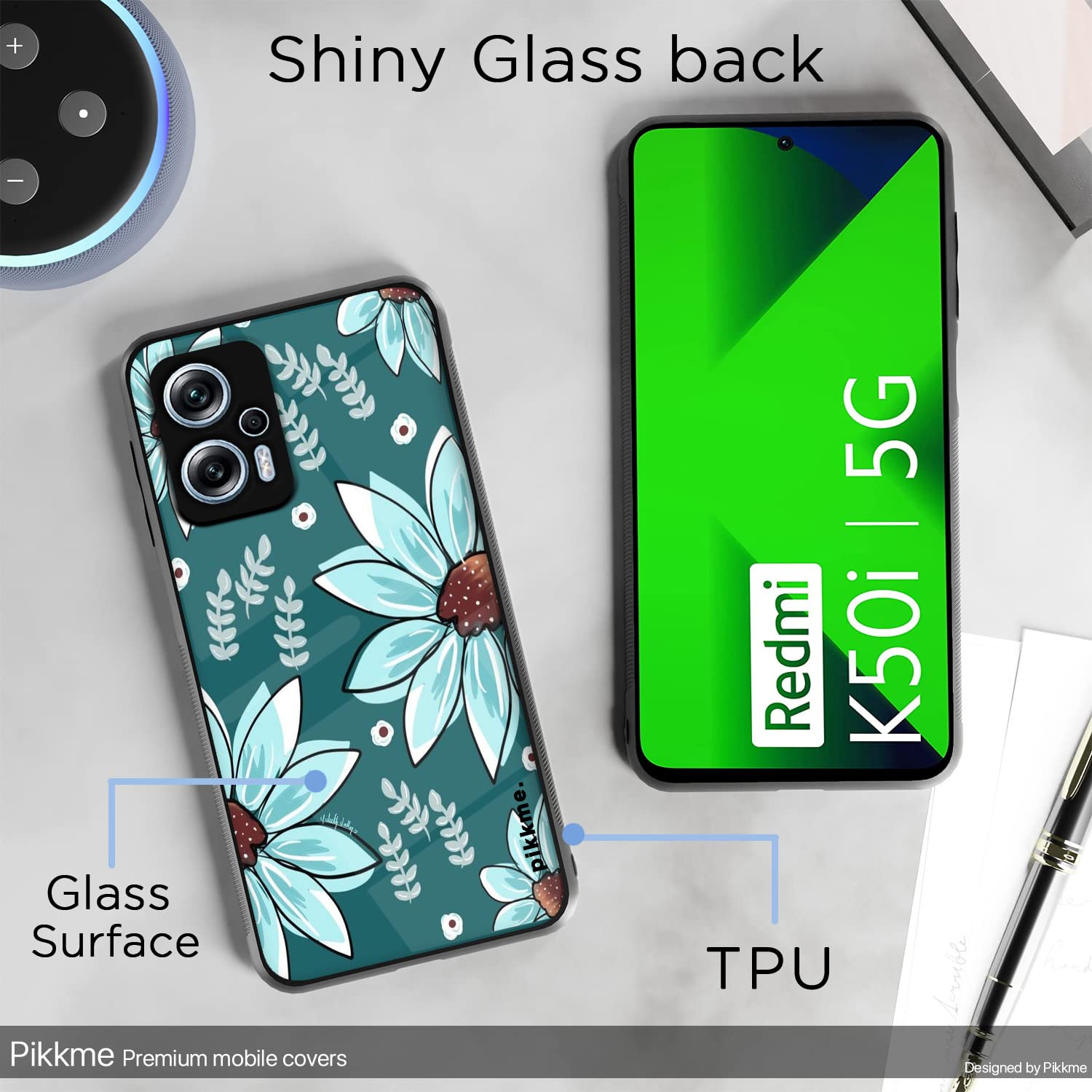 Pikkme Redmi K50i 5G Flower back cover – photo 3