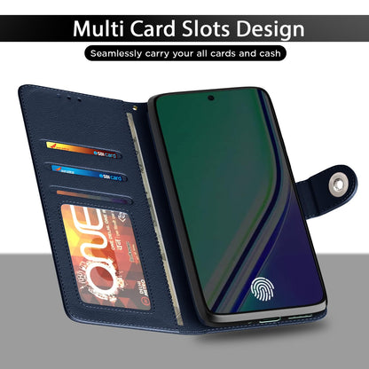 Pikkme blue Button mobile flip cover for Realme 14 Pro Plus 5G – photo 5