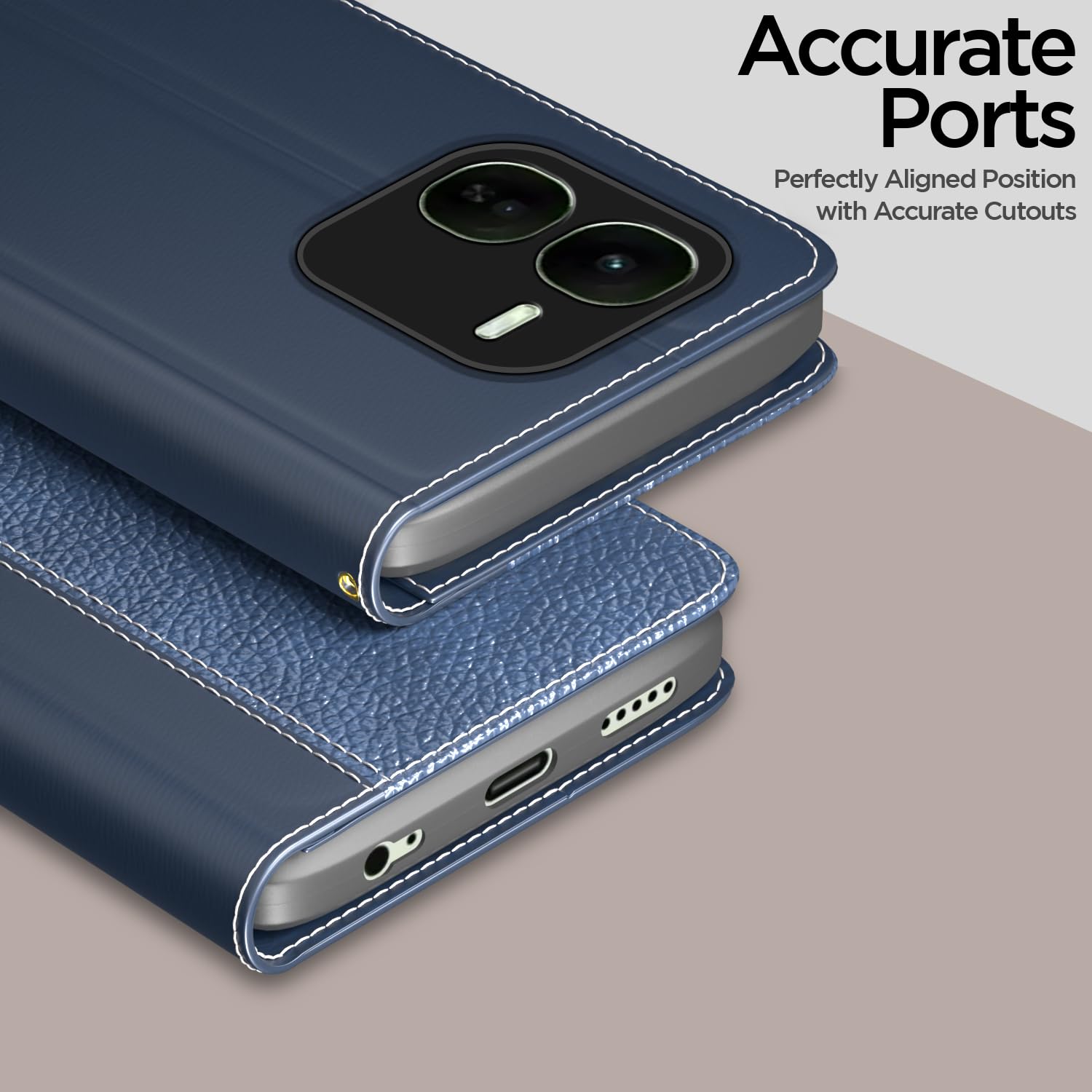 Blue mobile flip cover for iQOO Z9x 5G – Pikkme – photo 2