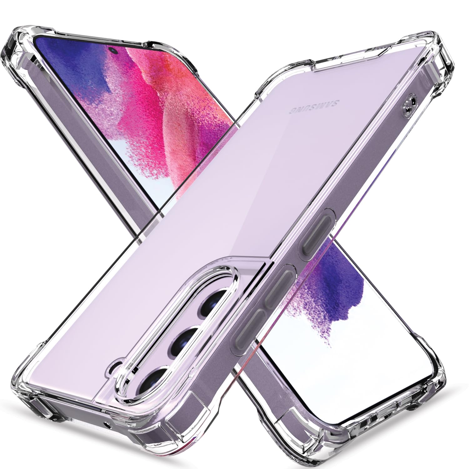 Samsung S21 FE 5G PC-TPU phone cover in transparent by Pikkme