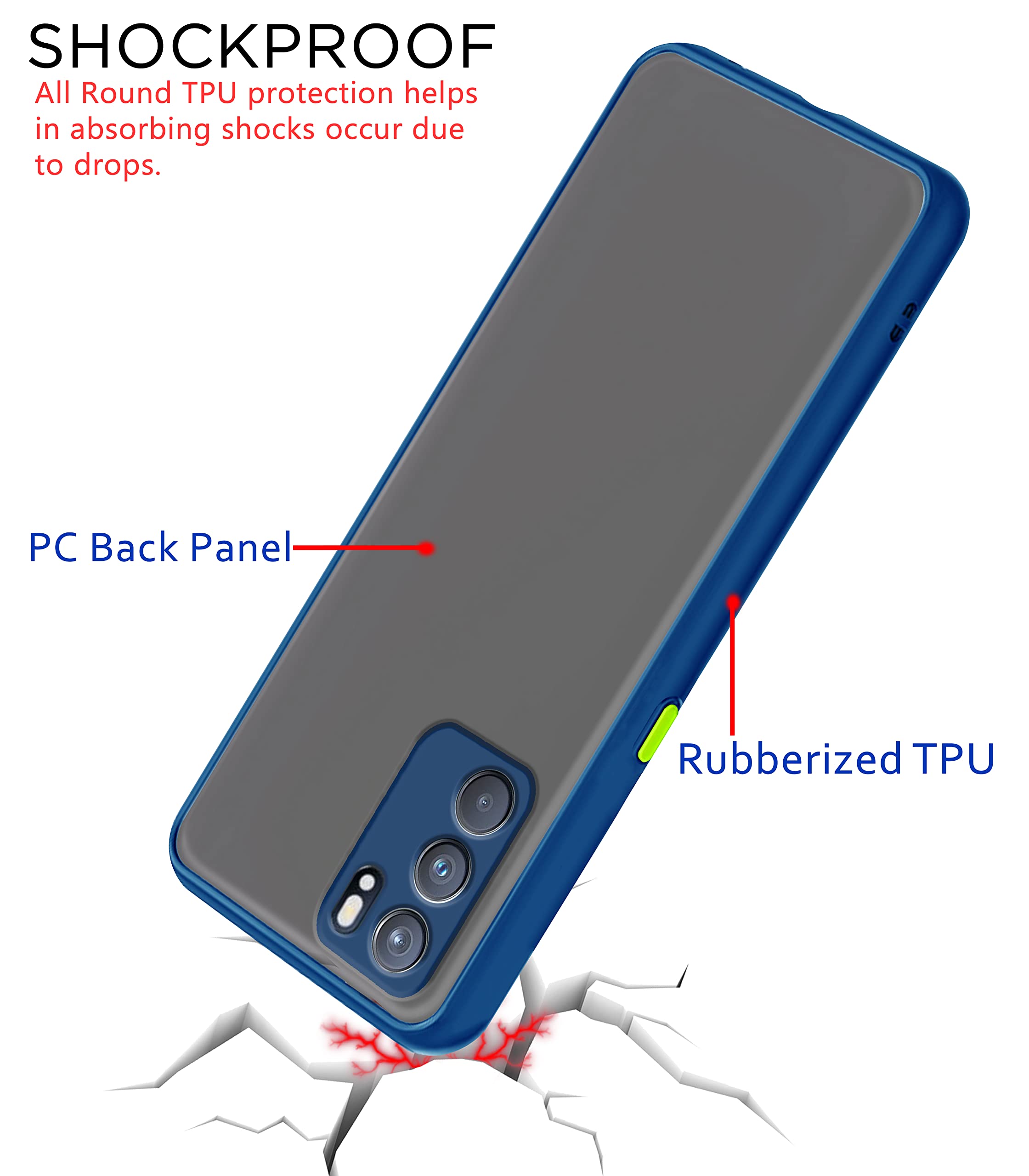 Pikkme blue mobile cover for Oppo Reno 6 5G – photo 4