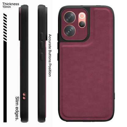 Pikkme purple Leather mobile back cover for Vivo V70 5G – photo 3