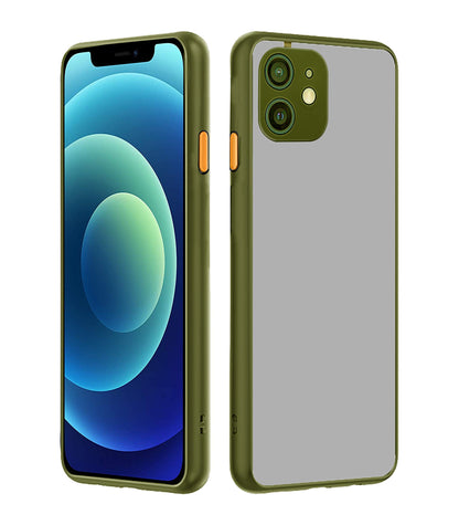 iPhone 12 mobile back cover in green by Pikkme