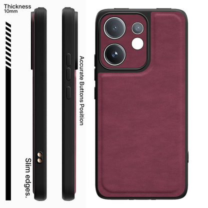 Vivo V60/T4 Pro 5G Leather back cover in purple by Pikkme – photo 3