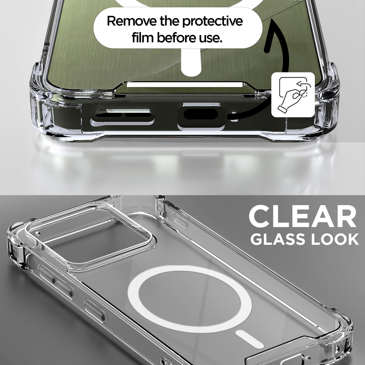 Transparent mag-safe MagSafe mobile back cover for Moto Edge 70 Pro 5G – Pikkme – photo 3