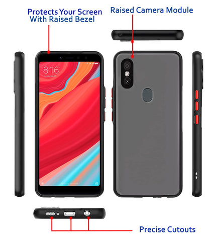 Black Hybrid back cover for Redmi Y2 – Pikkme – photo 3