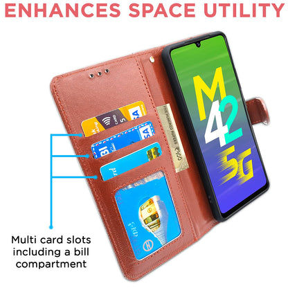 Brown flip cover for Samsung M42 – Pikkme – photo 3