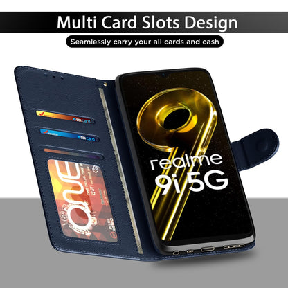 Pikkme Realme 9i blue mobile flip cover – photo 5