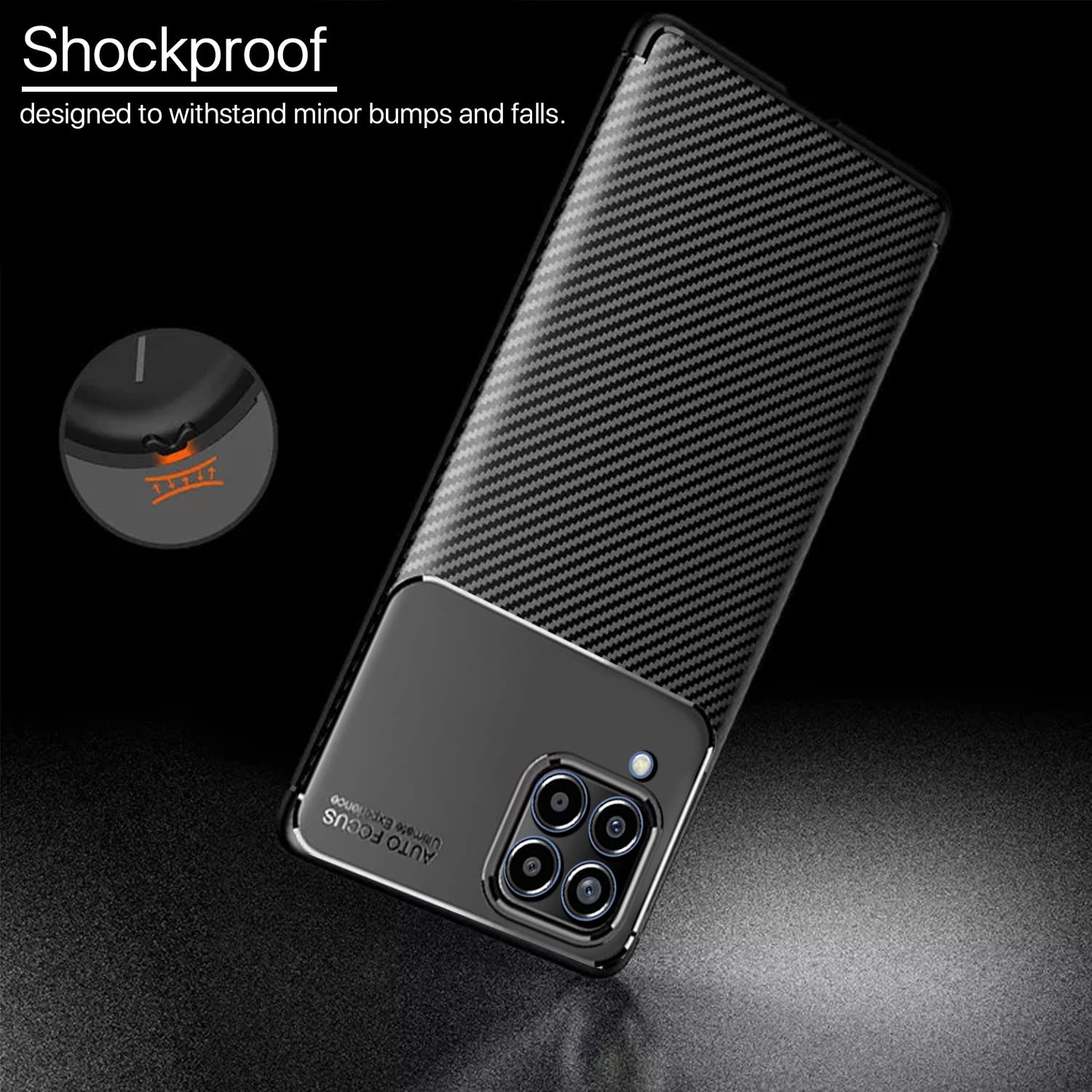 Samsung M33 5G Carbon phone cover in black by Pikkme – photo 4