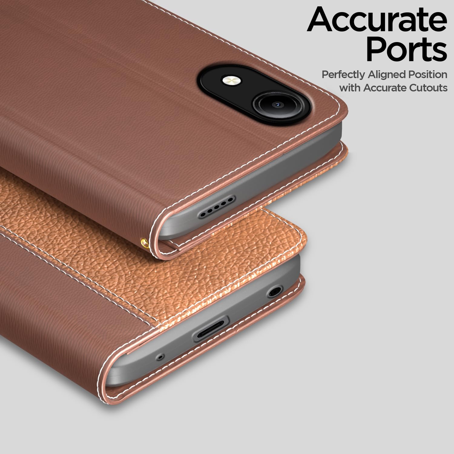 Tan mobile flip cover for Vivo T5e – Pikkme – photo 2