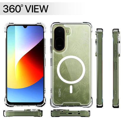 Pikkme transparent mag-safe MagSafe mobile back cover for Redmi A7 Pro/Poco C85x 5G – photo 7