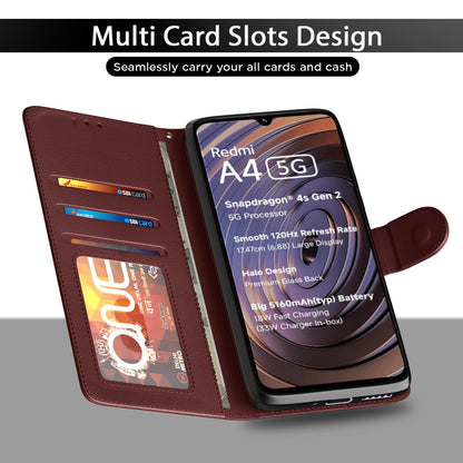 Pikkme brown Wallet flip case for Poco M7 5G – photo 5