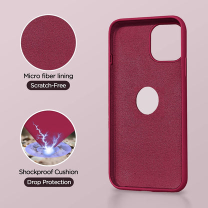 Pikkme iPhone 11 Pro Super Soft Silicone Back Case (Rose Red)