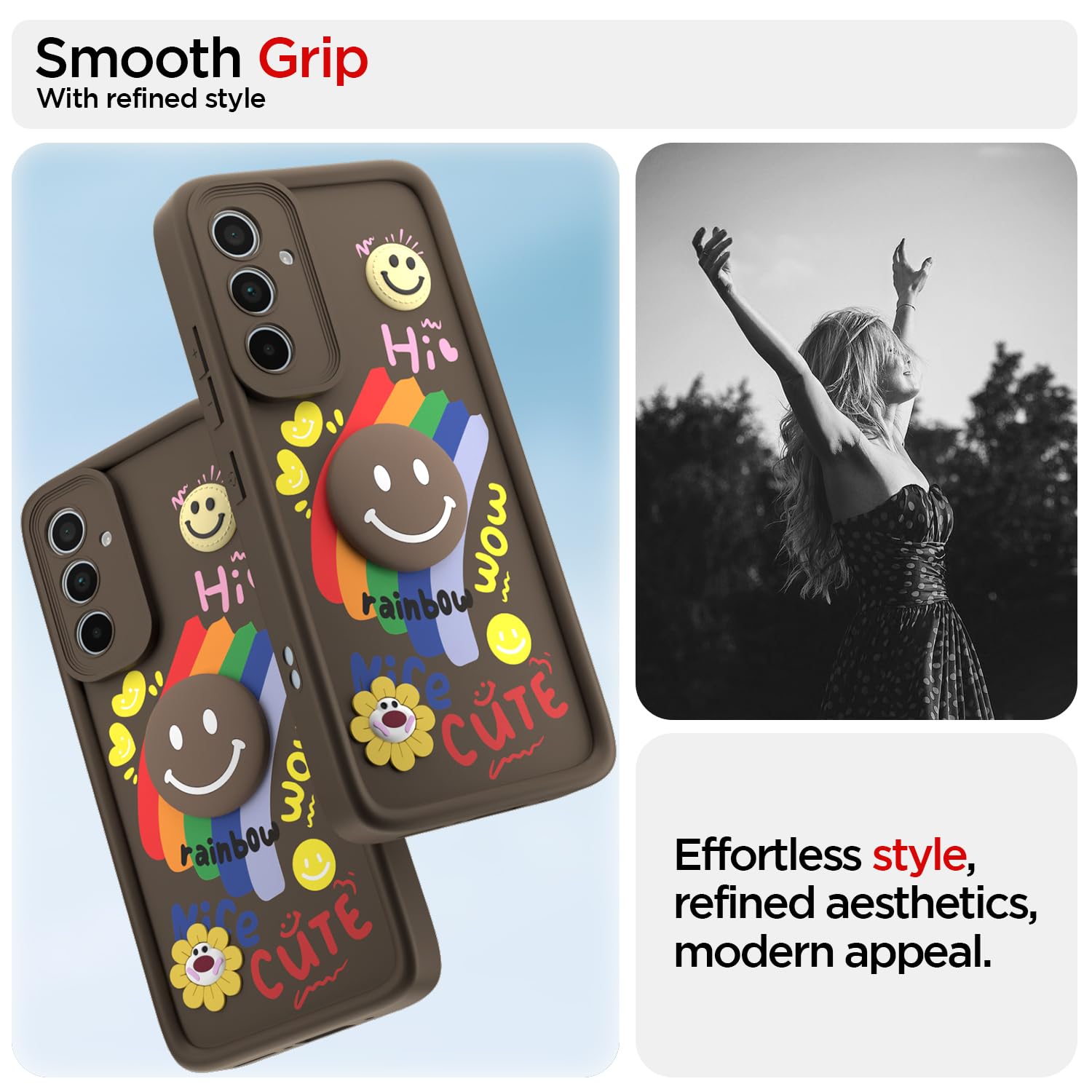 Brown mobile back cover for Samsung A35 5G – Pikkme – photo 2