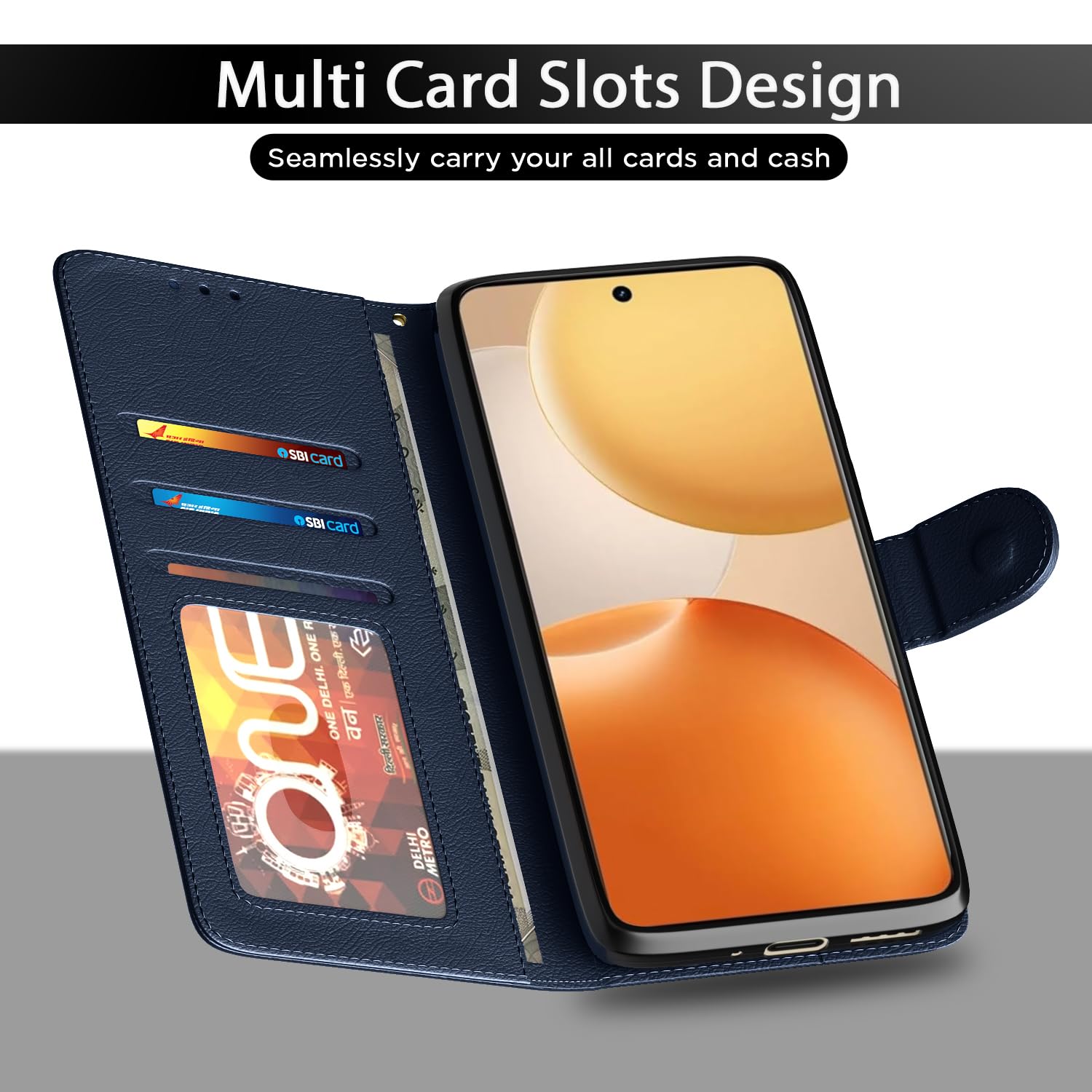 Pikkme blue flip case for Realme P4 Pro 5G – photo 5