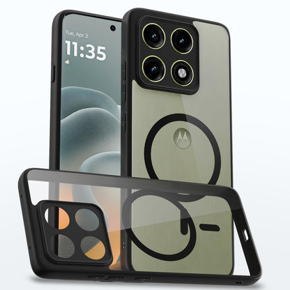 Pikkme black mag-safe phone cover for Moto Edge 70 Pro 5G