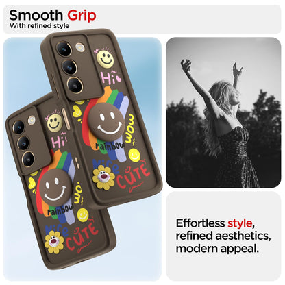 Pikkme Vivo Y200e/T3 5G Soft Silicone brown mobile cover – photo 2