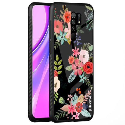 Pikkme Redmi 9 Prime Flower mobile back cover
