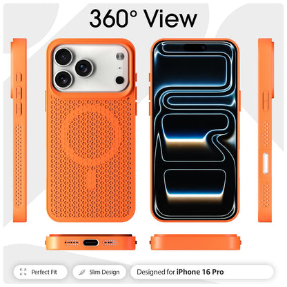 Orange MagSafe back cover for iPhone 17 Pro Max – Pikkme – photo 3