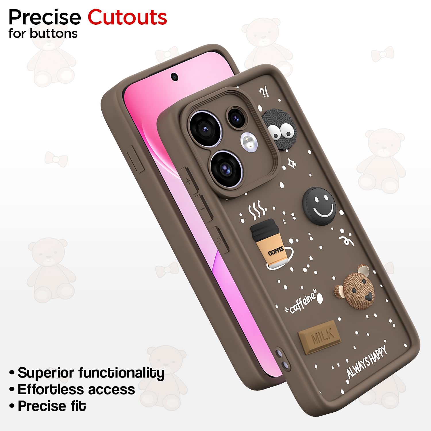 Pikkme brown back cover for Oppo Reno 16 5G – photo 6