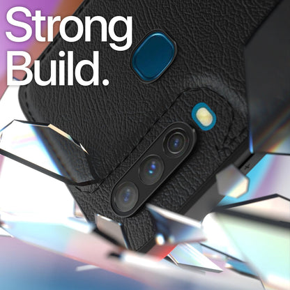 Black Leather mobile cover for Vivo Y12/Y15/Y17/U10 – Pikkme – photo 5