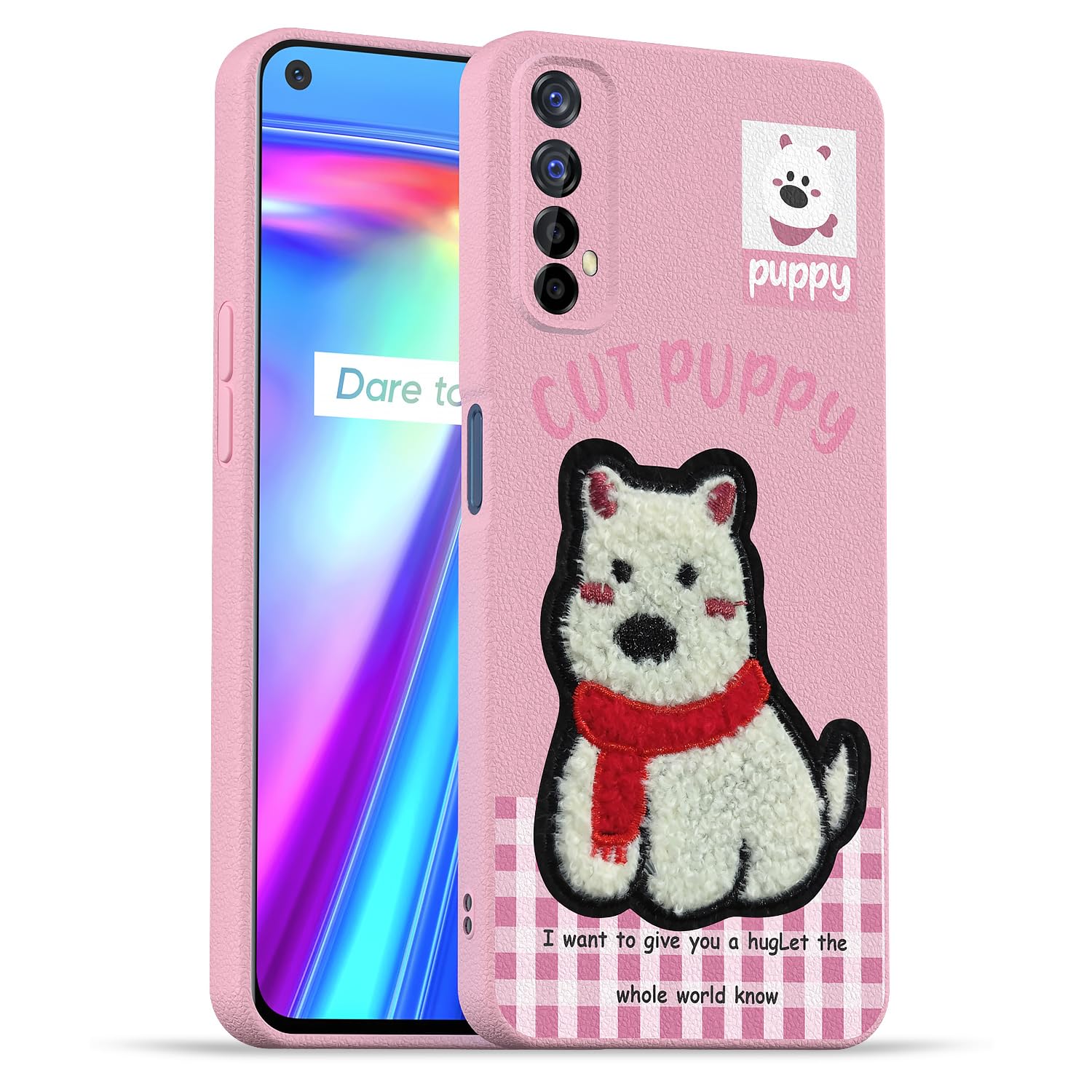 Pikkme Realme 7/Narzo 30 4G/Narzo 20 Pro pink mobile back cover